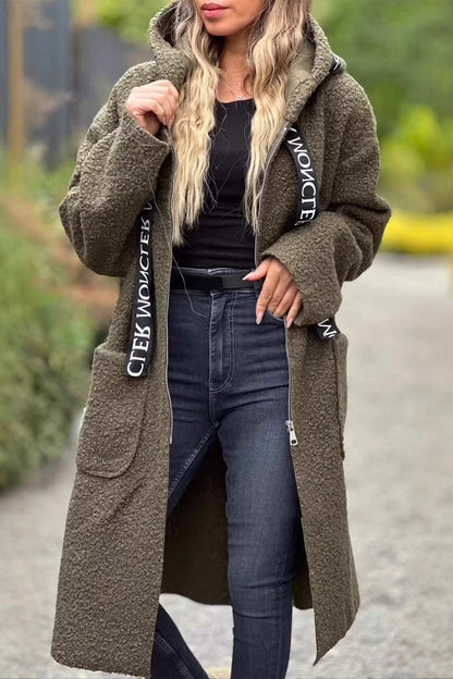 Elarova | Lässige Taschen Patchwork Reißverschluss Kapuzenjacke - 6 Farben