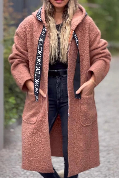 Elarova | Lässige Taschen Patchwork Reißverschluss Kapuzenjacke - 6 Farben