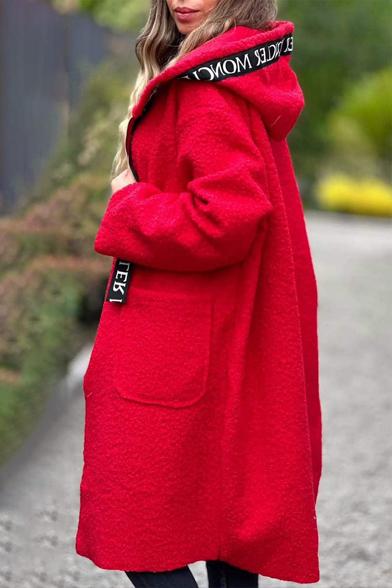 Elarova | Lässige Taschen Patchwork Reißverschluss Kapuzenjacke - 6 Farben