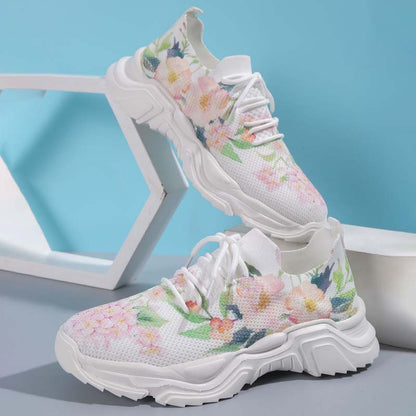 Elarova | Lässige Turnschuhe Mit Blumendruck