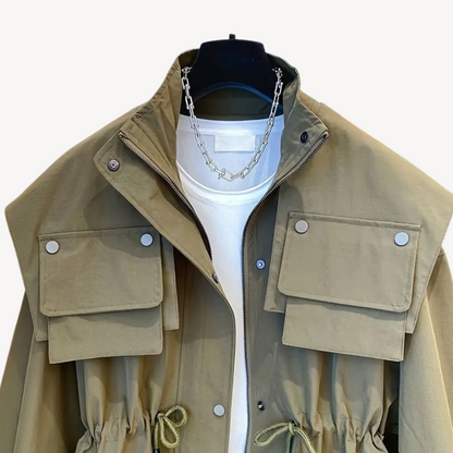 Elarova | Lässige Utility-Jacke mit Taschen für Damen