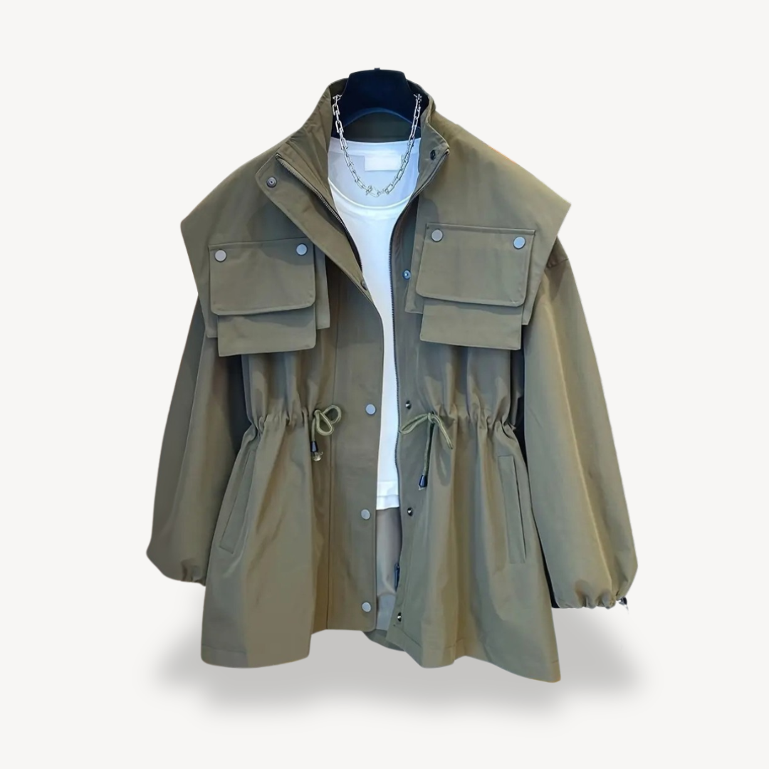 Elarova | Lässige Utility-Jacke mit Taschen für Damen