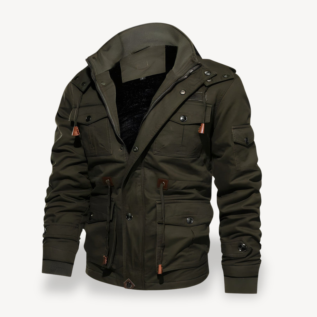 Elarova | Lässige Winterjacke für Herren mit Taschen