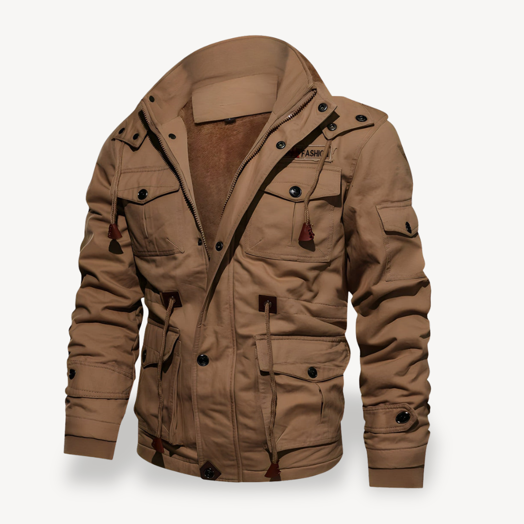 Elarova | Lässige Winterjacke für Herren mit Taschen