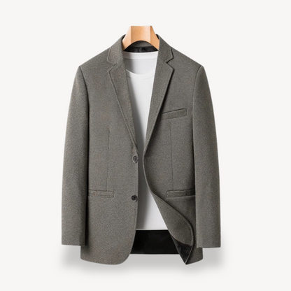 Elarova | Lässiger Herrenblazer mit Knopfverschluss