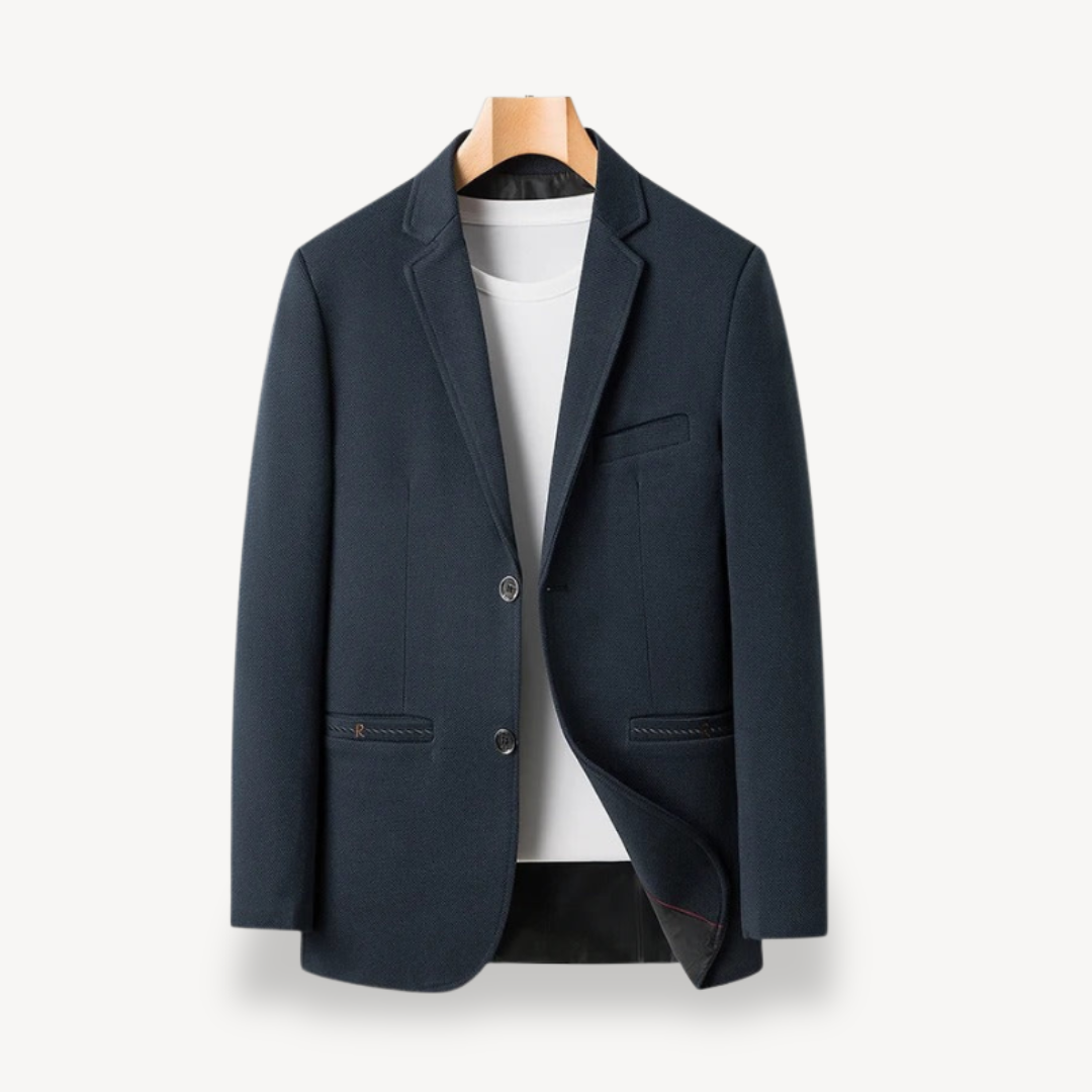Elarova | Lässiger Herrenblazer mit Knopfverschluss