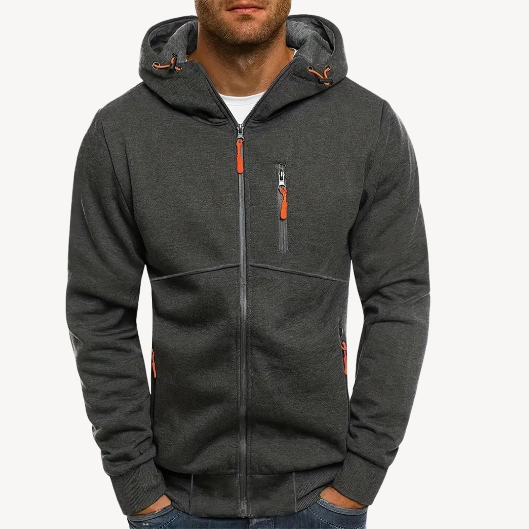 Elarova | Lässiger Hoodie aus Baumwolle und Polyester für Herren