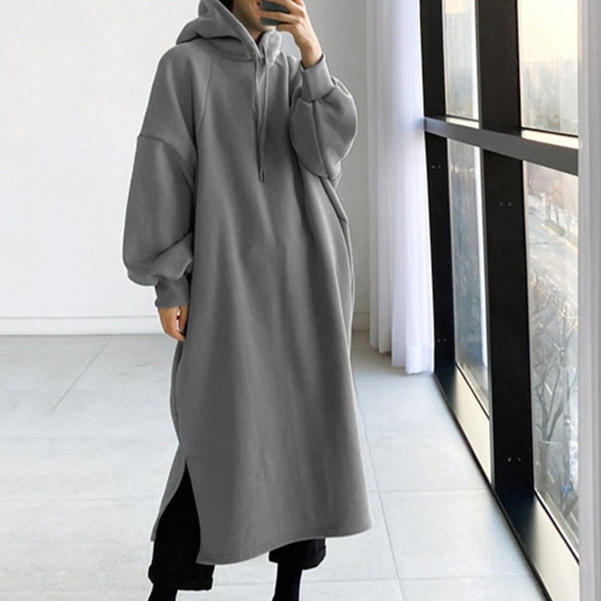 Elarova | Lässiger Langärmeliger Hoodie Mit Kapuze