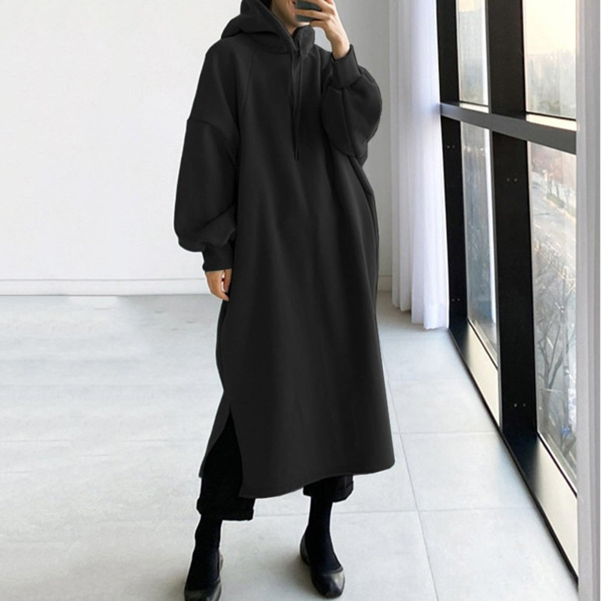Elarova | Lässiger Langärmeliger Hoodie Mit Kapuze