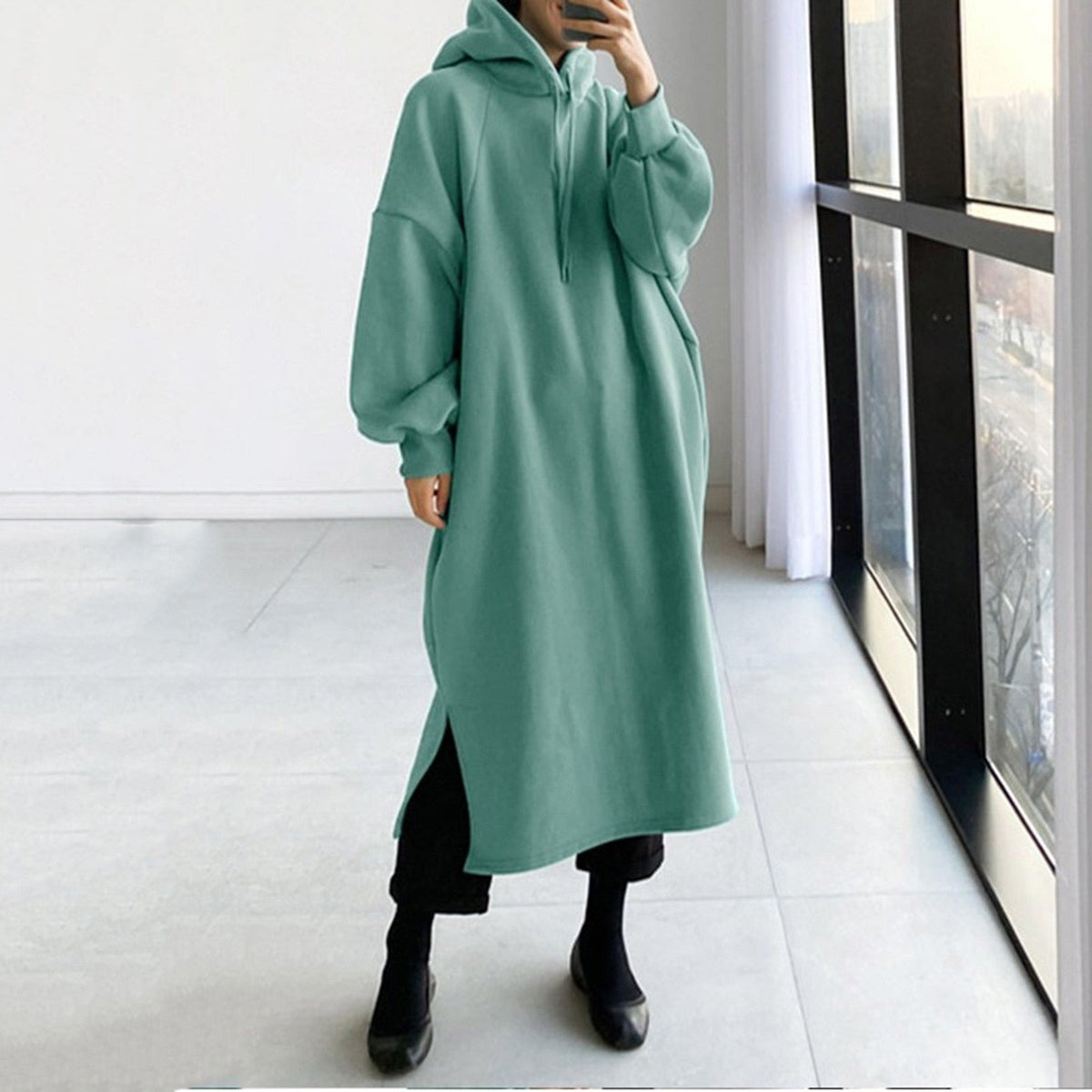 Elarova | Lässiger Langärmeliger Hoodie Mit Kapuze
