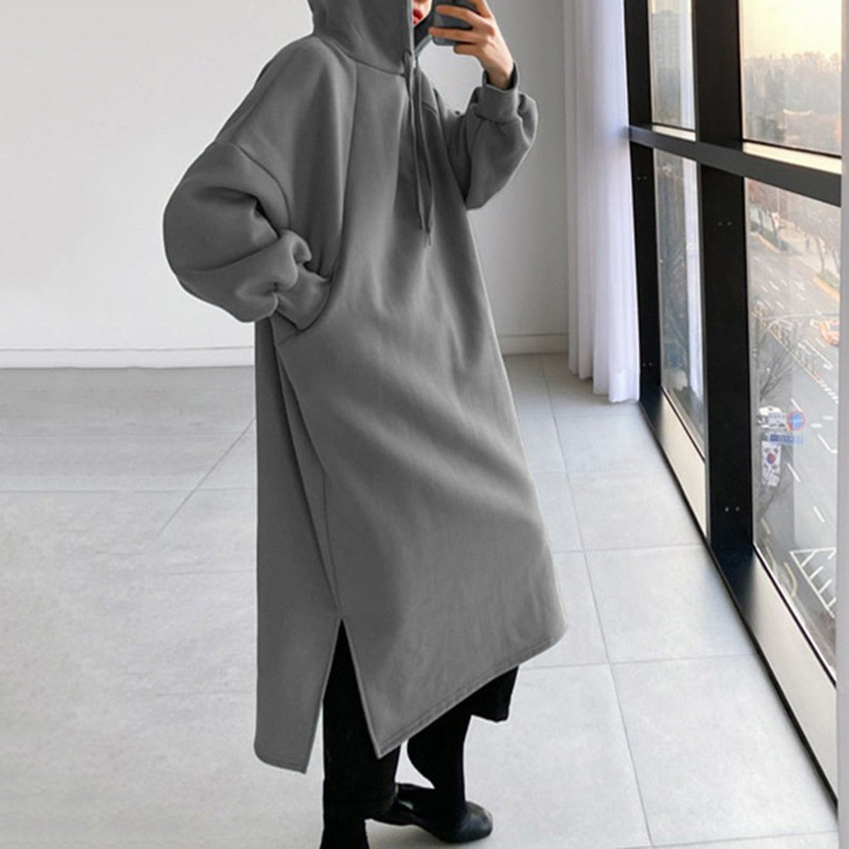 Elarova | Lässiger Langärmeliger Hoodie Mit Kapuze