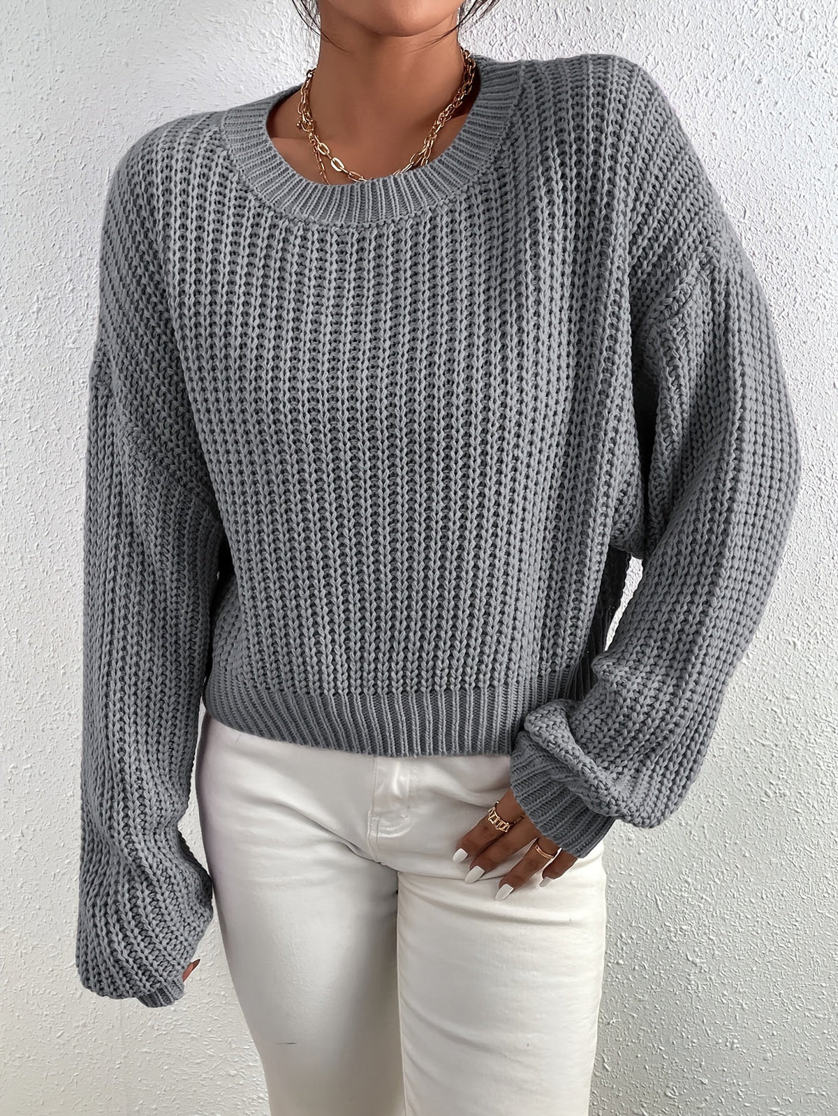 Elarova | Lässiger Longpullover Damen mit
