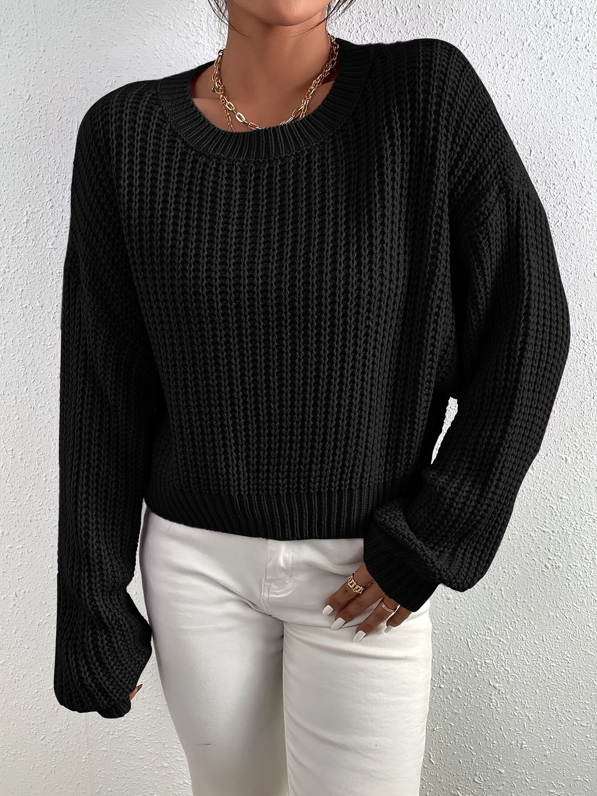 Elarova | Lässiger Longpullover Damen mit