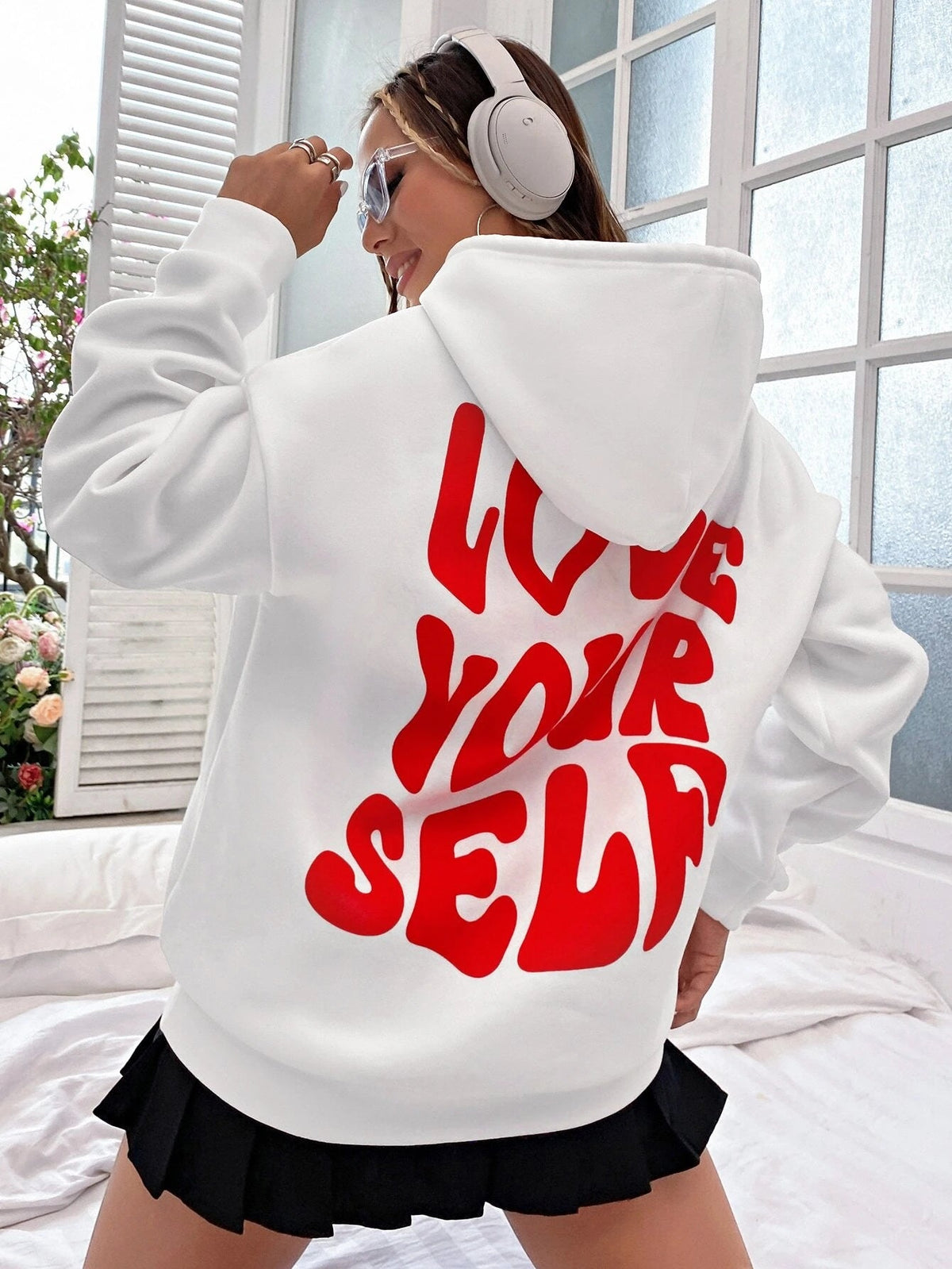 Elarova | Lässiger Oversize Hoodie Mit 'Love