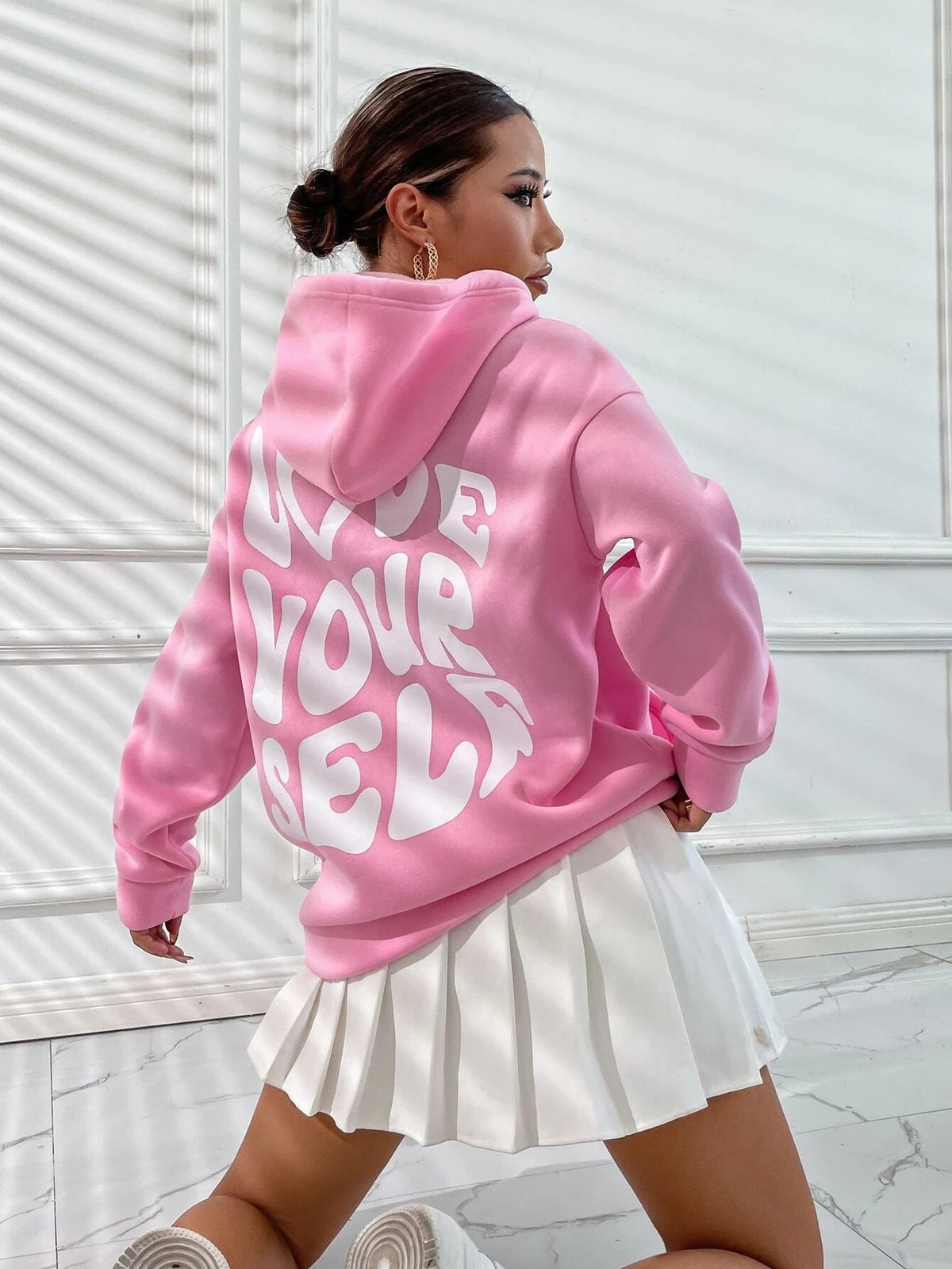 Elarova | Lässiger Oversize Hoodie Mit 'Love