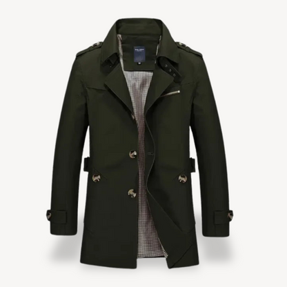 Elarova | Lässiger Slim Fit Trenchcoat für Herren