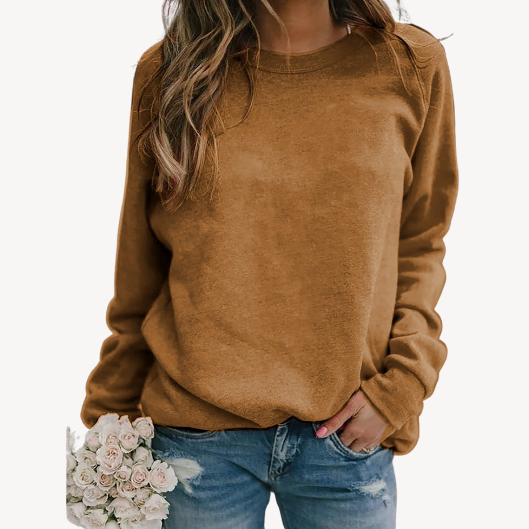 Elarova | Lässiges Sweatshirt aus Baumwolle für Damen
