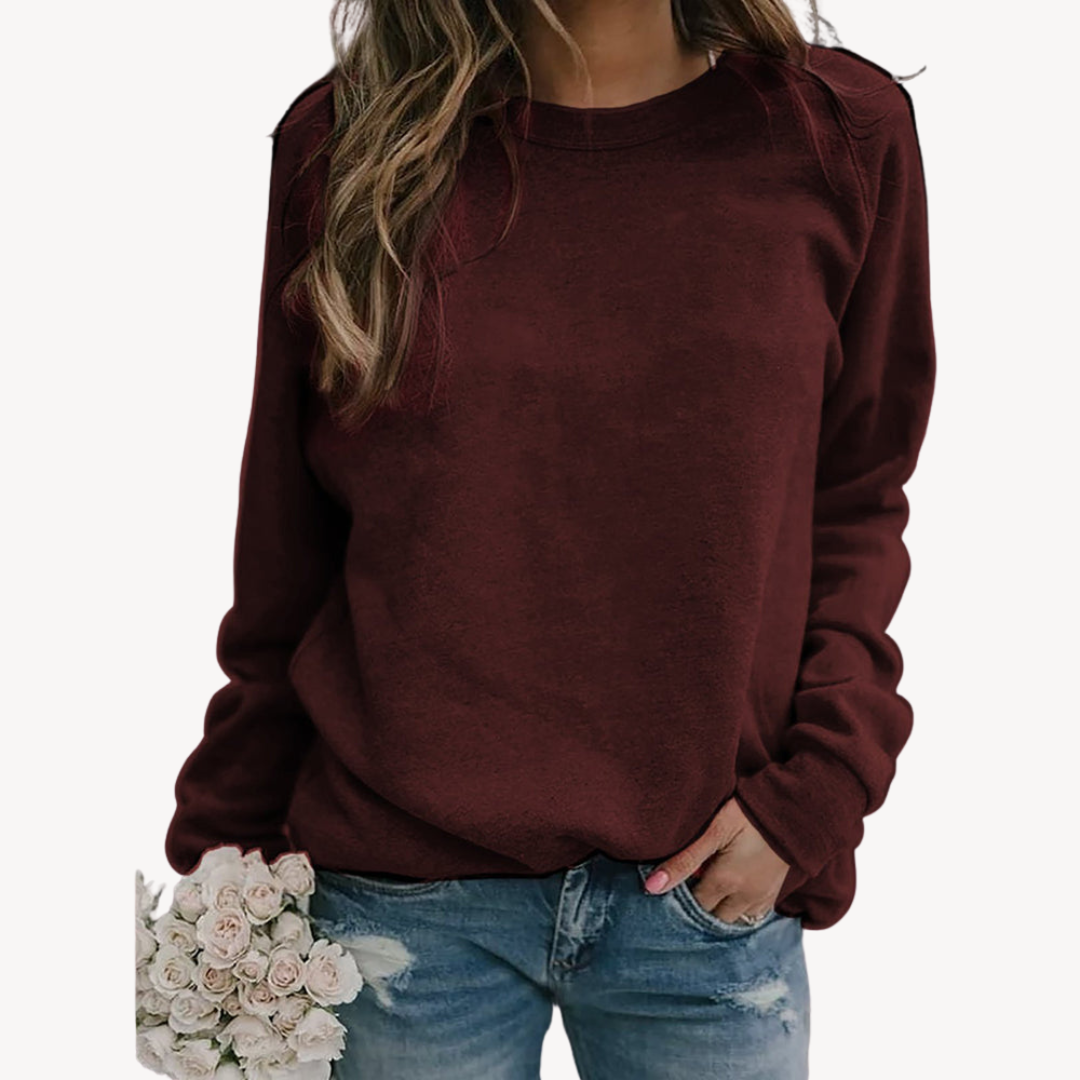 Elarova | Lässiges Sweatshirt aus Baumwolle für Damen