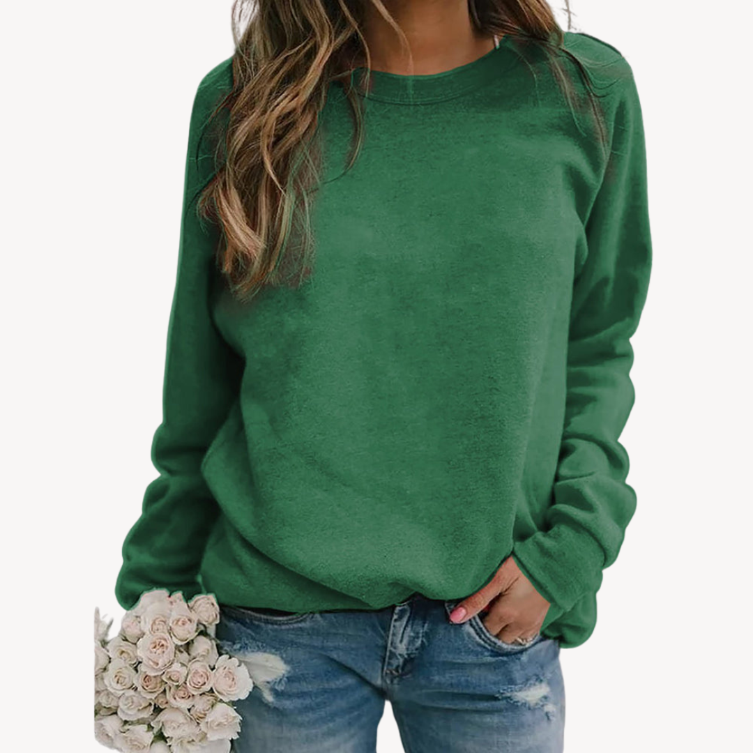 Elarova | Lässiges Sweatshirt aus Baumwolle für Damen