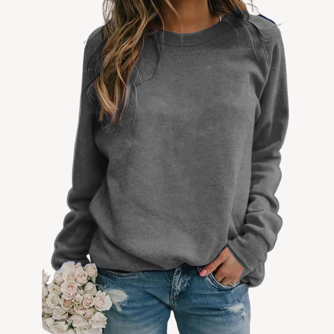 Elarova | Lässiges Sweatshirt aus Baumwolle für Damen