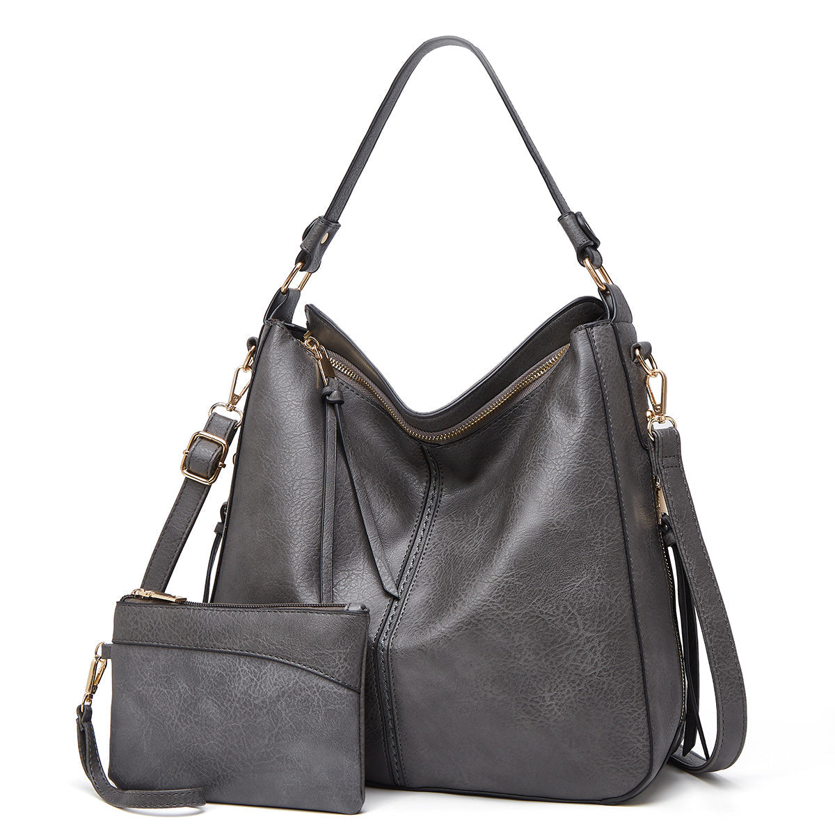 Elarova | Leder Tasche Mit Großer Kapazität Und Seitenfächern