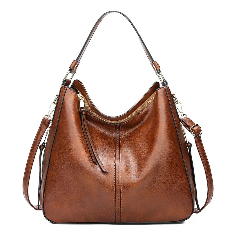 Elarova | Leder Tasche Mit Großer Kapazität Und Seitenfächern