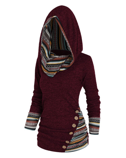 Elarova | Legere Kapuzenpullover In Kontrastfarben