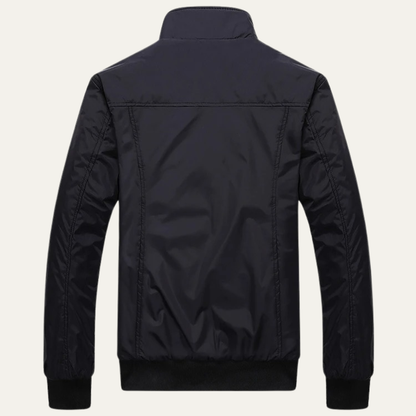 Elarova | Leichte Herren-Bomberjacke mit Stehkragen im klassischen Stil