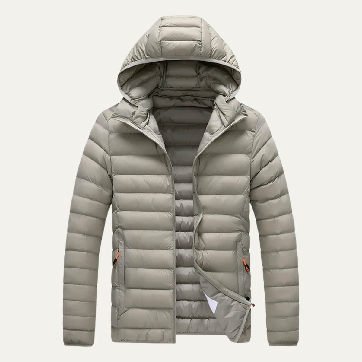 Elarova | Leichte Herren-Winter-Steppjacke mit Kapuze