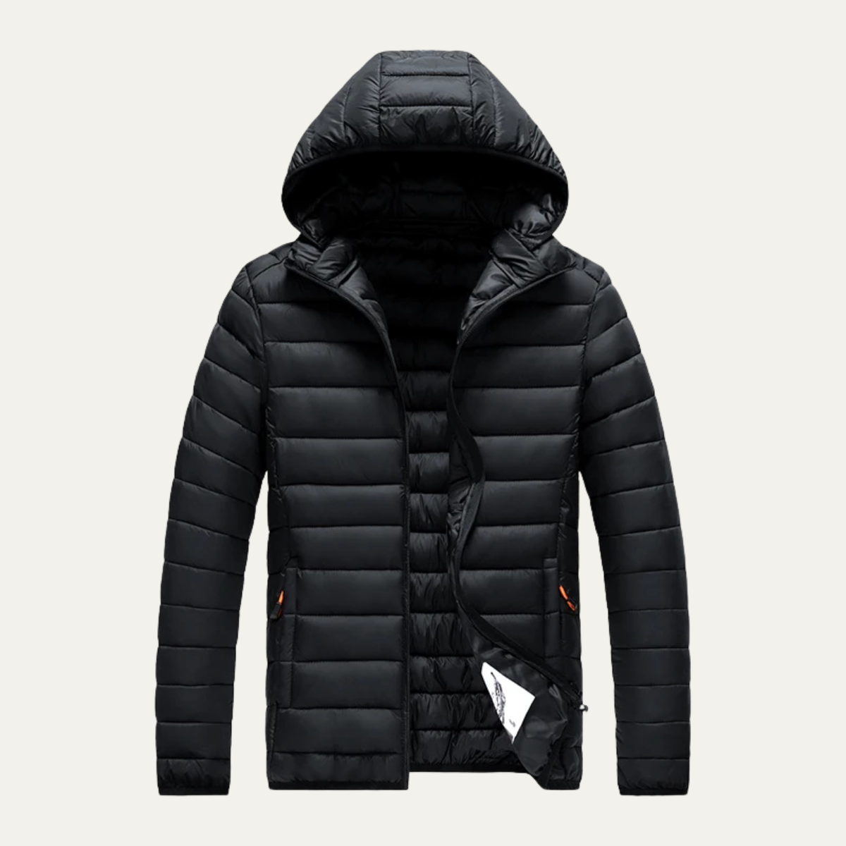 Elarova | Leichte Herren-Winter-Steppjacke mit Kapuze