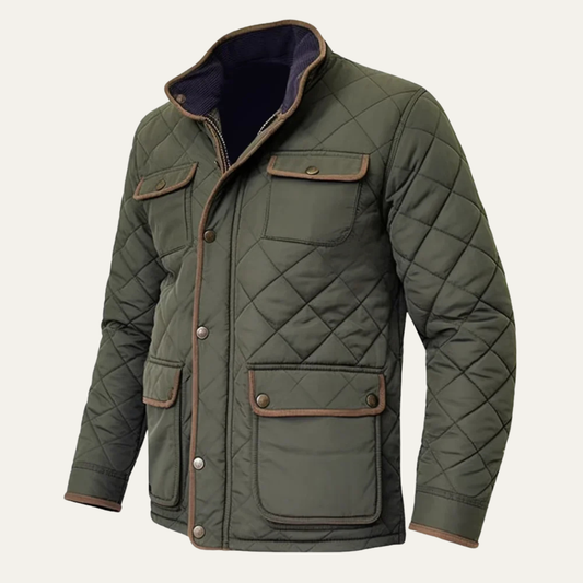 Elarova | Leichte Herrenjacke mit Rautensteppung