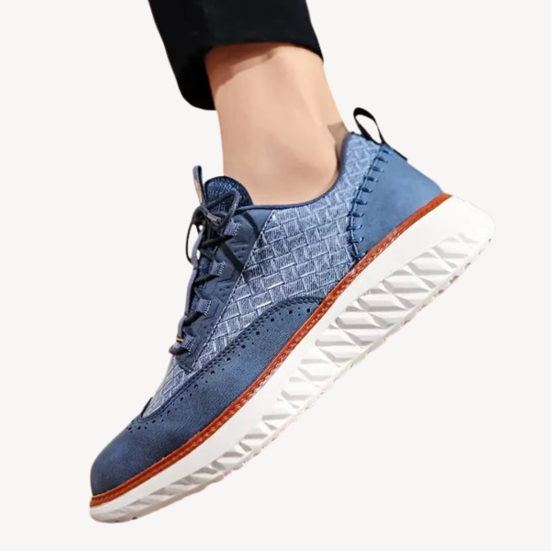 Elarova | Leichte Mesh-Leder-Sneaker für Herren