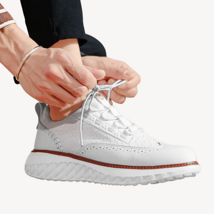 Elarova | Leichte Mesh-Leder-Sneaker für Herren