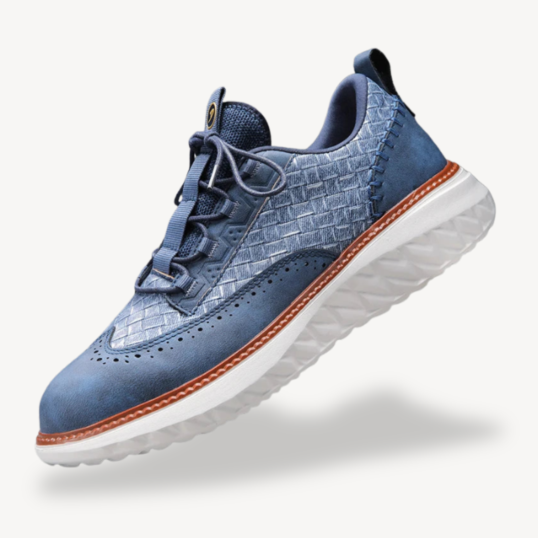 Elarova | Leichte Mesh-Leder-Sneaker für Herren