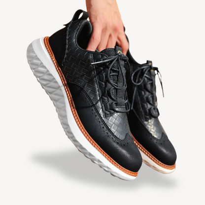 Elarova | Leichte Mesh-Leder-Sneaker für Herren