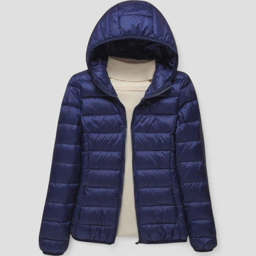 Elarova | Leichte Pufferjacke mit Kapuze für Damen