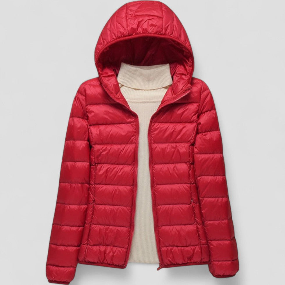 Elarova | Leichte Pufferjacke mit Kapuze für Damen