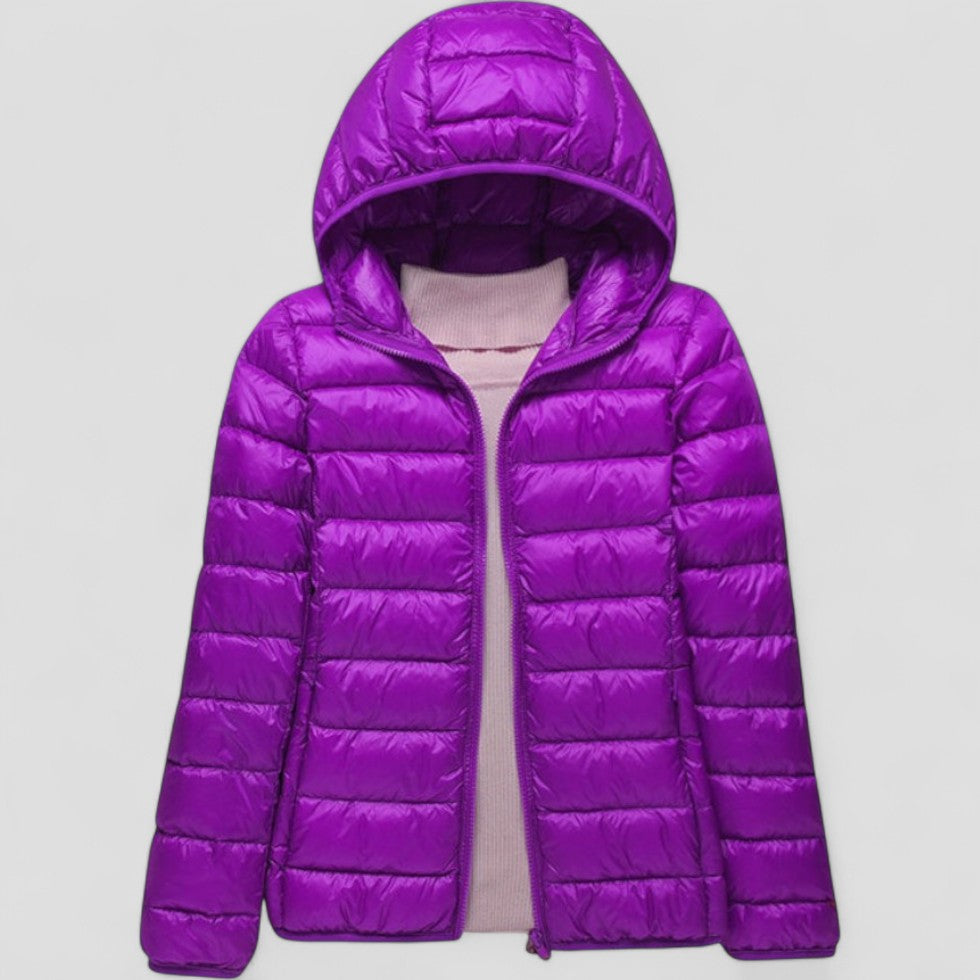 Elarova | Leichte Pufferjacke mit Kapuze für Damen