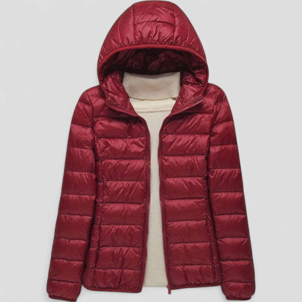 Elarova | Leichte Pufferjacke mit Kapuze für Damen