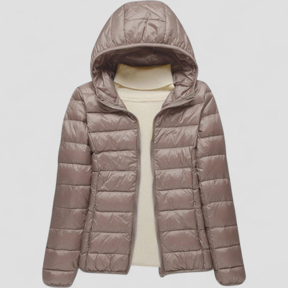 Elarova | Leichte Pufferjacke mit Kapuze für Damen
