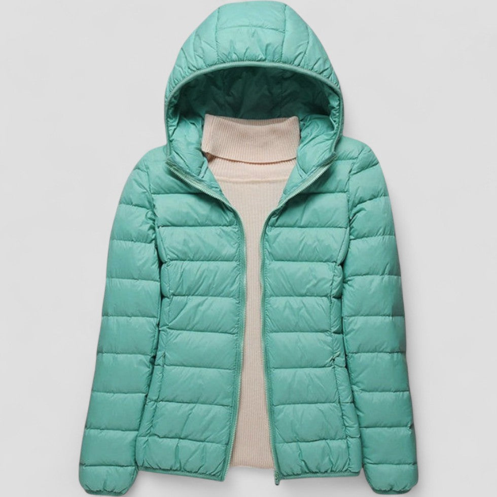 Elarova | Leichte Pufferjacke mit Kapuze für Damen