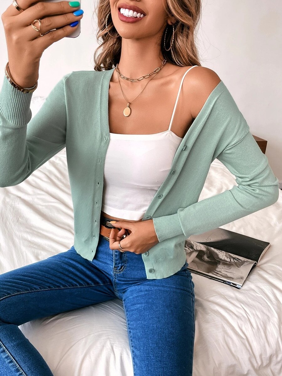 Elarova | Leichter Stylischer Strickjacke Für Frauen