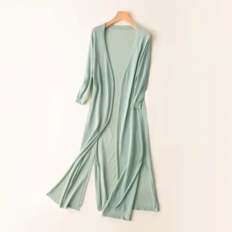 Elarova | Leichter langer Cardigan