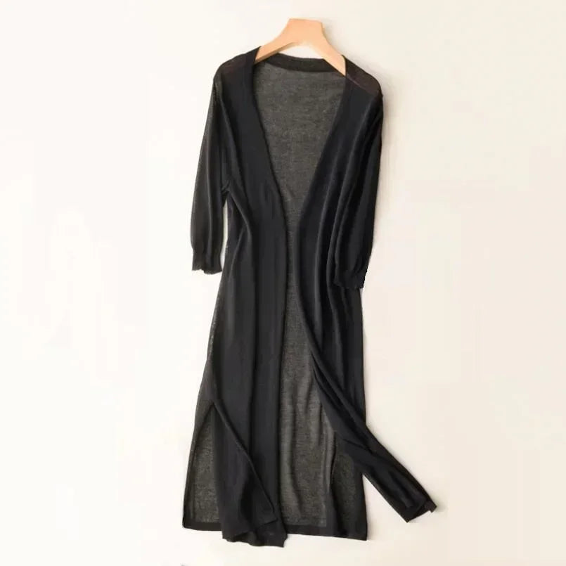 Elarova | Leichter langer Cardigan