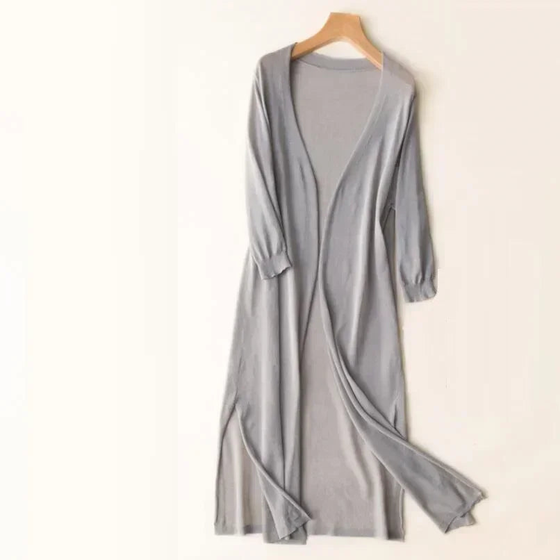 Elarova | Leichter langer Cardigan