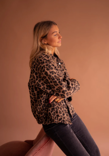 Elarova | Leopard Bomberjacke