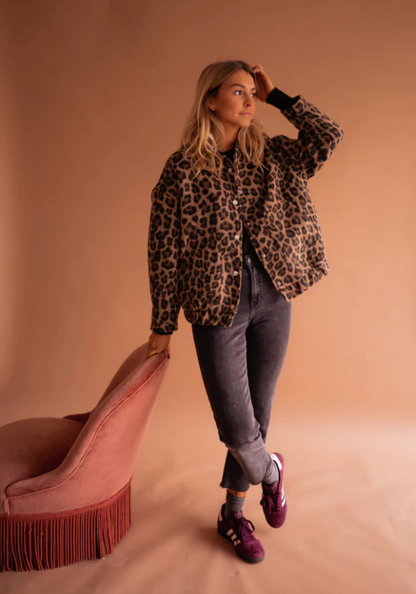 Elarova | Leopard Bomberjacke