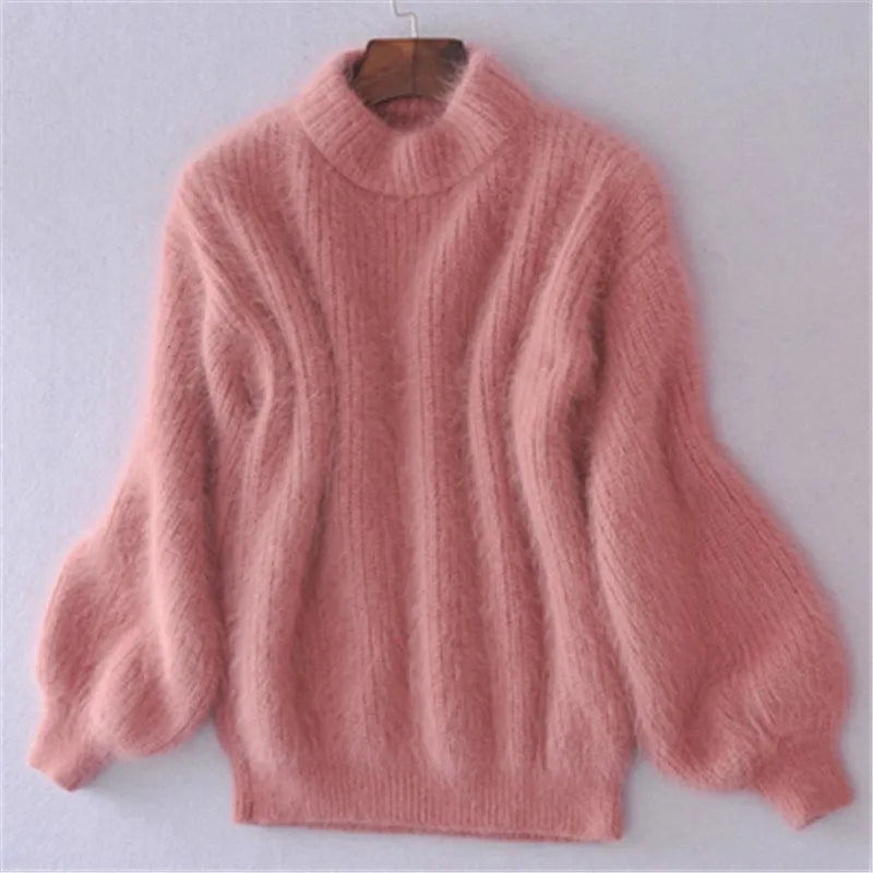 Elarova | Locker Gestrickter Damenpullover Einfarbige Farben
