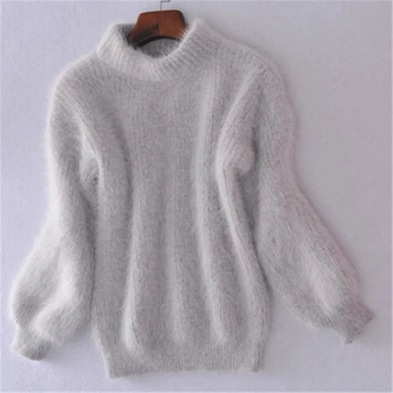 Elarova | Locker Gestrickter Damenpullover Einfarbige Farben
