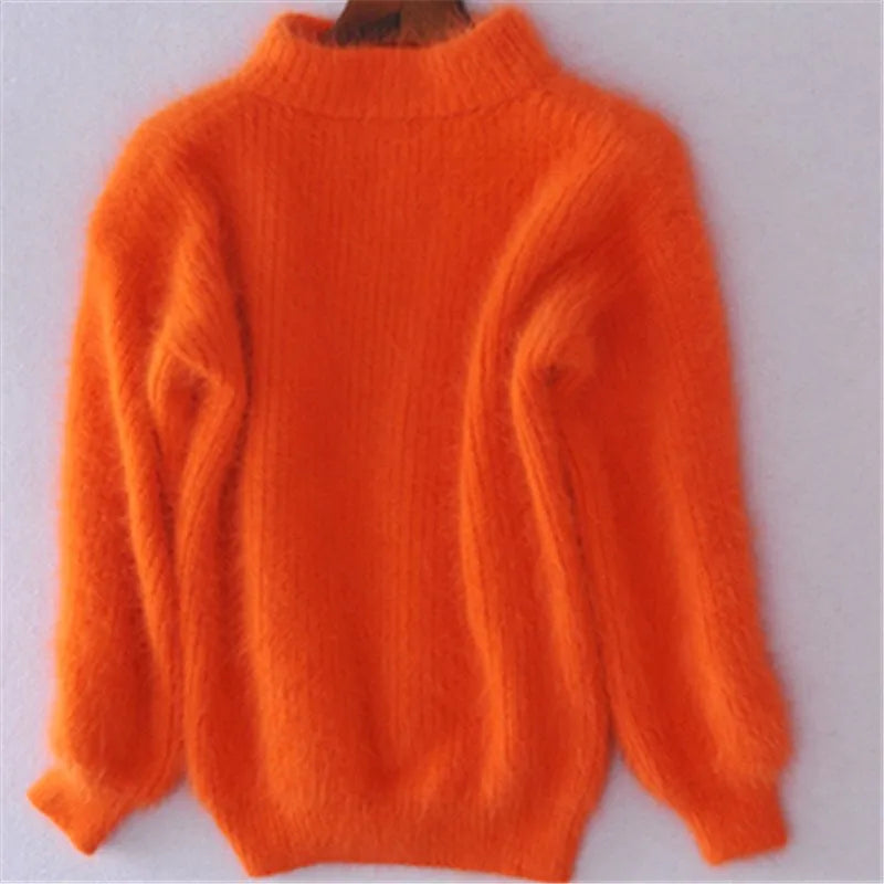 Elarova | Locker Gestrickter Damenpullover Einfarbige Farben